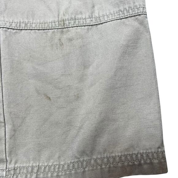 Vintage y2k Skechers khaki carpenter cargo skater baggy pants youth size 6 - Picture 9 of 10